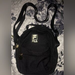 Fila Crossbody bag  Small Shoulder Mini Backpack bag Black 8”X 6.5” new w tags